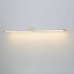 Applique murale LED blanche minimaliste à tube long pour salle de bain