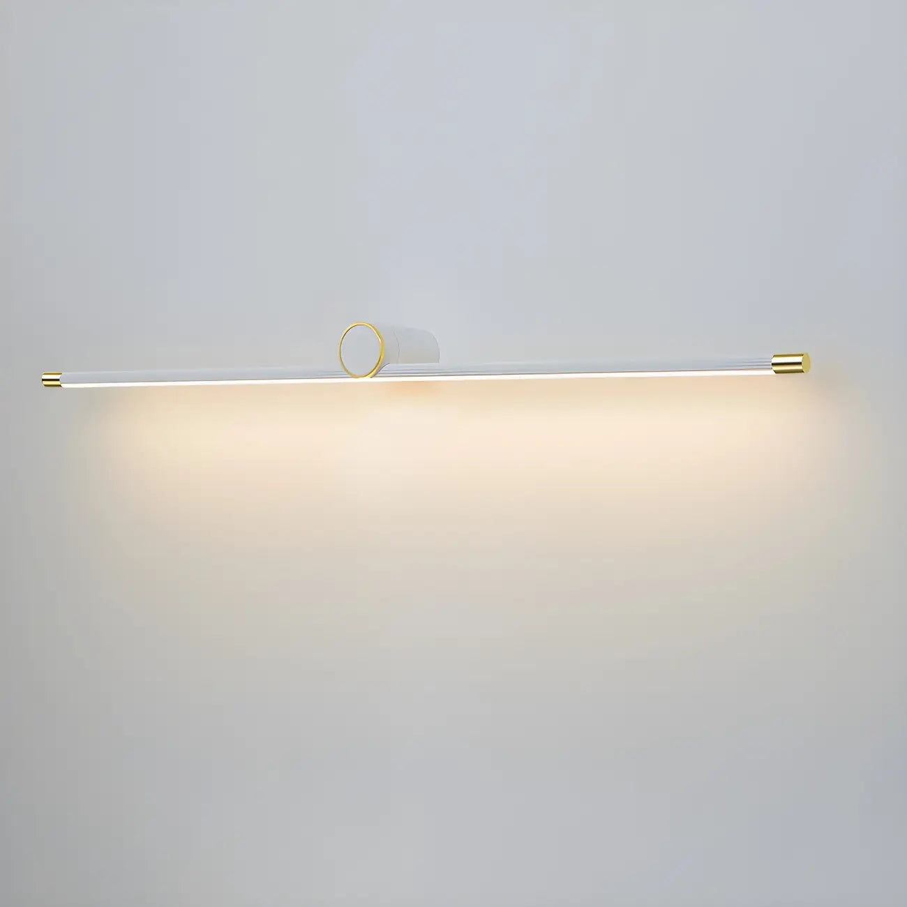 Applique murale LED blanche minimaliste à tube long pour salle de bain