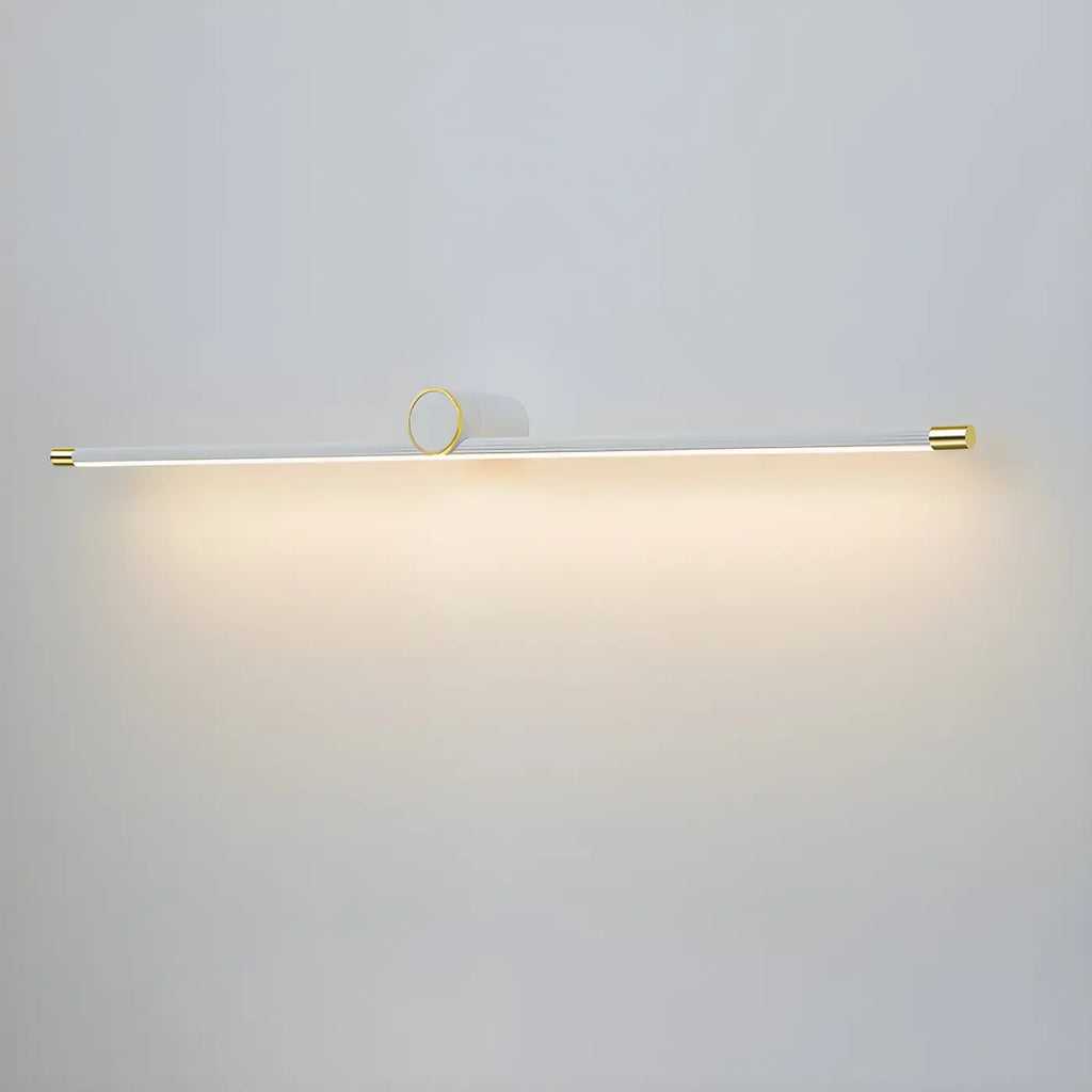 Applique murale LED blanche minimaliste à tube long pour salle de bain