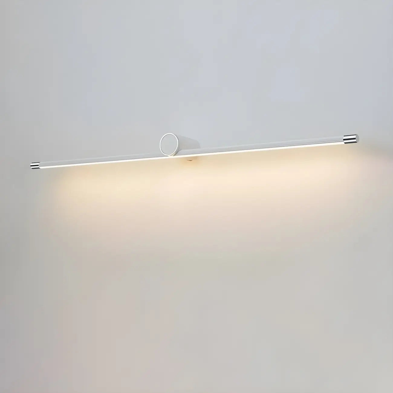 Applique murale LED blanche minimaliste à tube long pour salle de bain