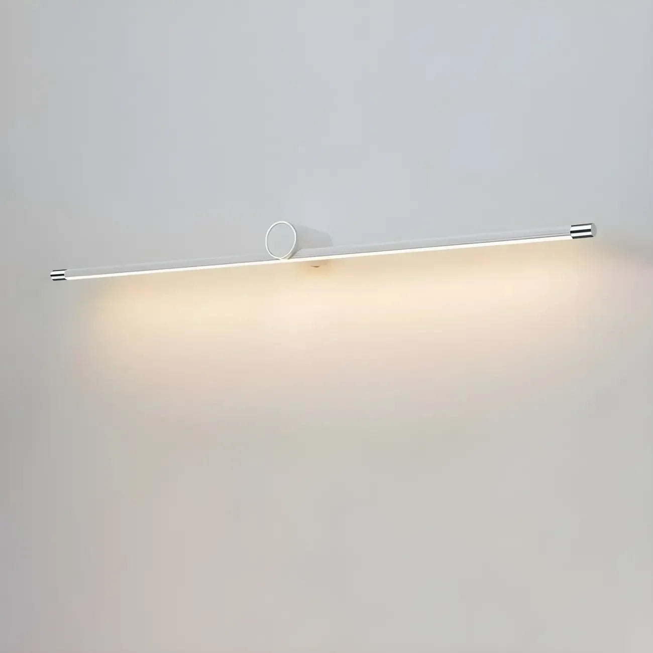 Applique murale LED blanche minimaliste à tube long pour salle de bain