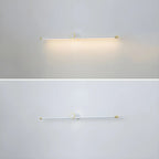 Applique murale LED blanche minimaliste à tube long pour salle de bain
