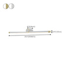 Applique murale LED blanche minimaliste à tube long pour salle de bain