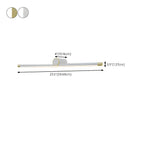 Applique murale LED blanche minimaliste à tube long pour salle de bain