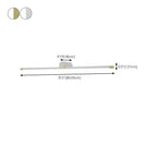 Applique murale LED blanche minimaliste à tube long pour salle de bain