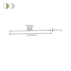 Applique murale LED blanche minimaliste à tube long pour salle de bain