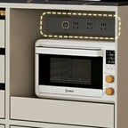 Buffet contemporain avec comptoir en pierre et tiroirs