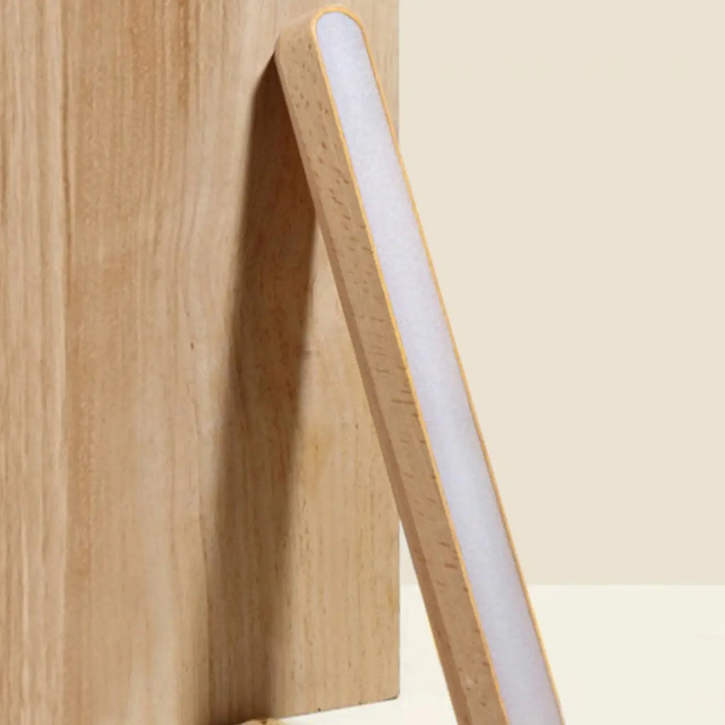 Lampada da bagno a LED rettangolare in legno regolabile