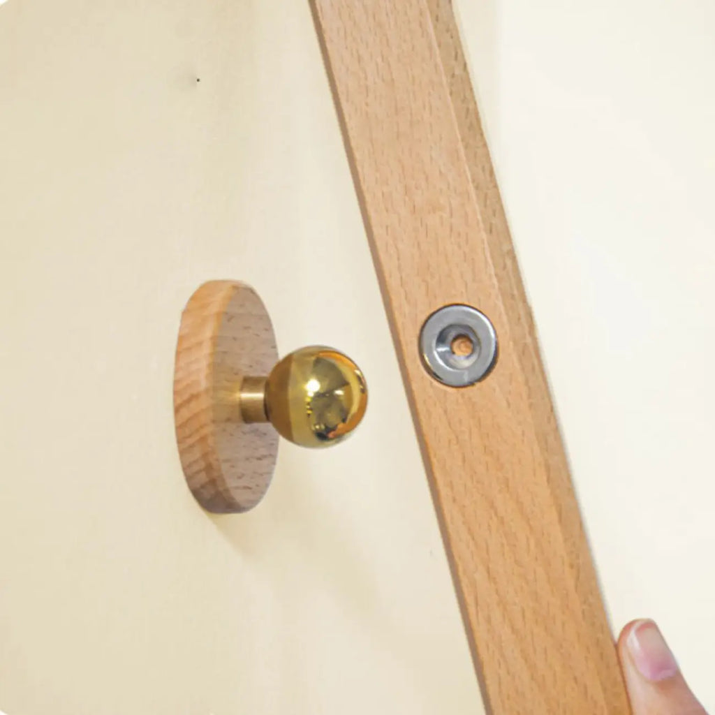 Lampada da bagno a LED rettangolare in legno regolabile