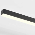 Applique murale LED linéaire noire à intensité variable pour salle de bain