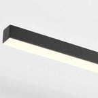 Applique murale LED linéaire noire à intensité variable pour salle de bain