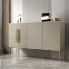 Buffet gris moderne avec tiroirs pour salon