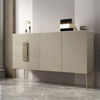 Buffet gris moderne avec tiroirs pour salon
