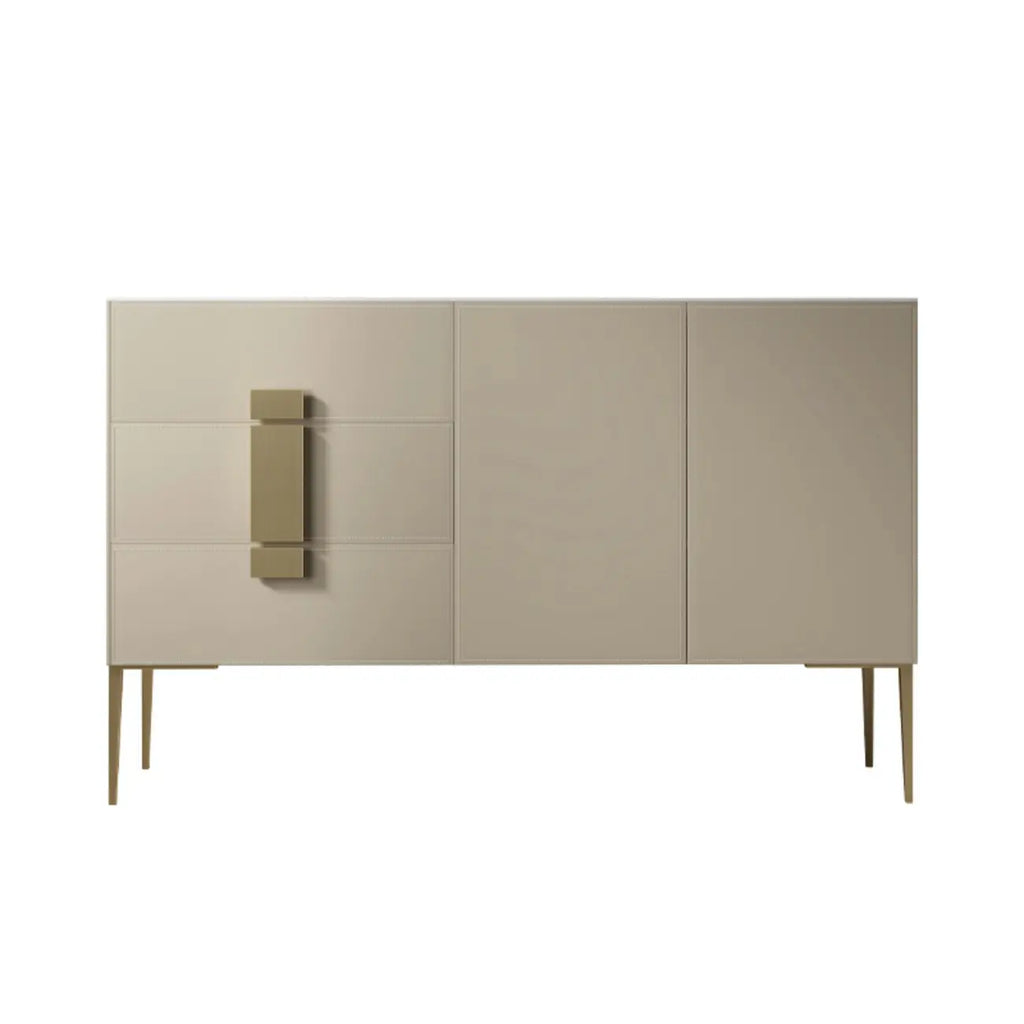 Buffet gris moderne avec tiroirs pour salon