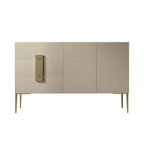 Buffet gris moderne avec tiroirs pour salon