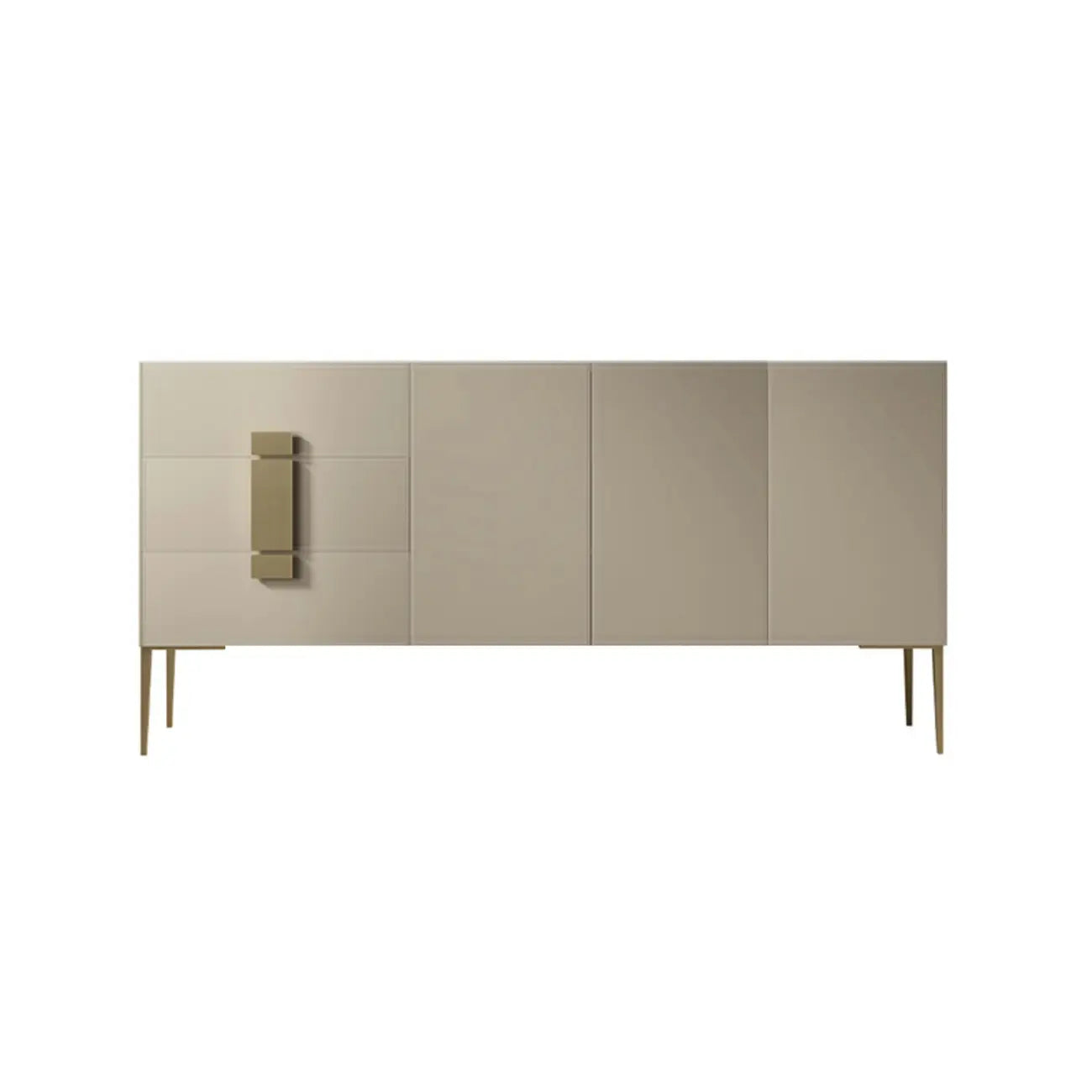 Buffet gris moderne avec tiroirs pour salon