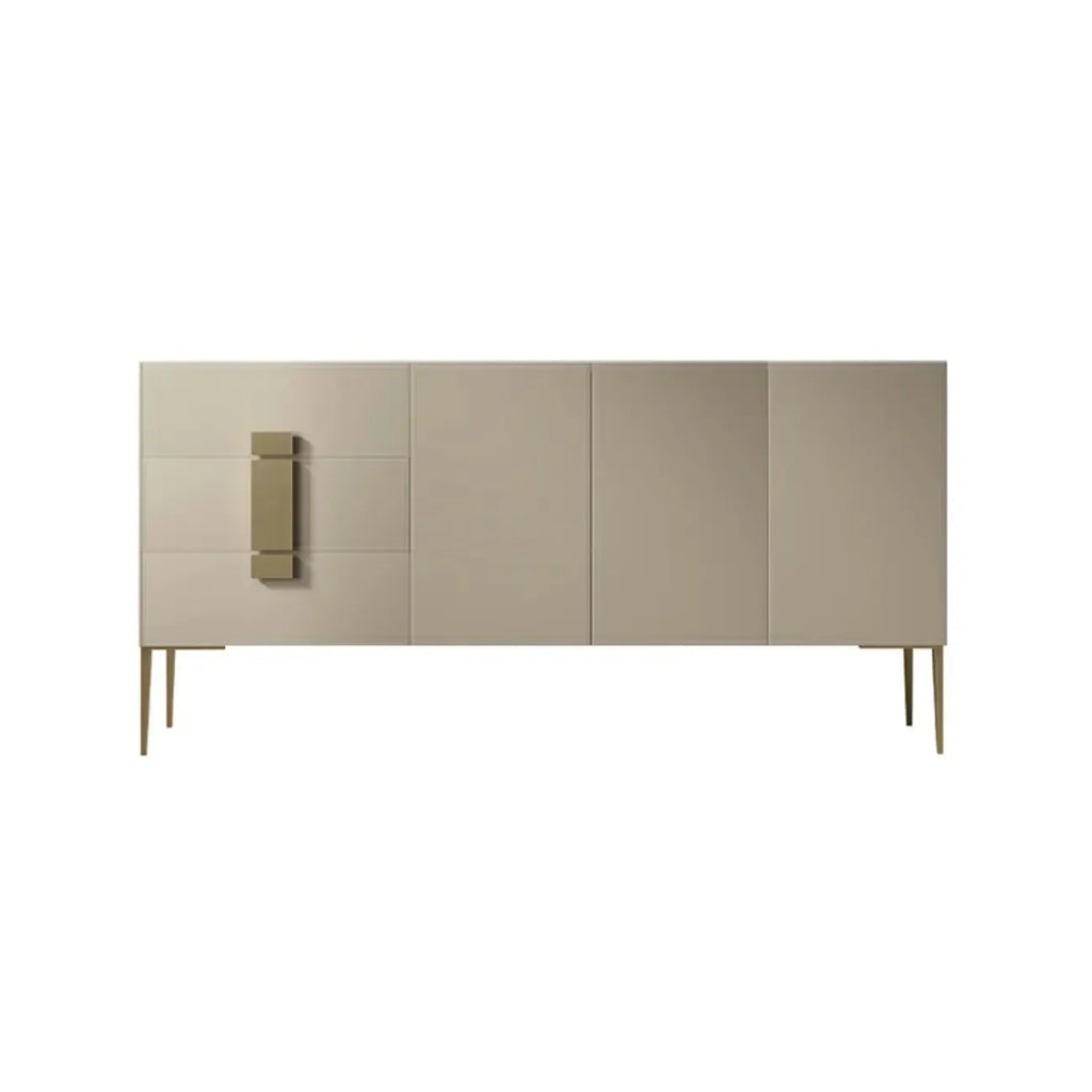 Buffet gris moderne avec tiroirs pour salon