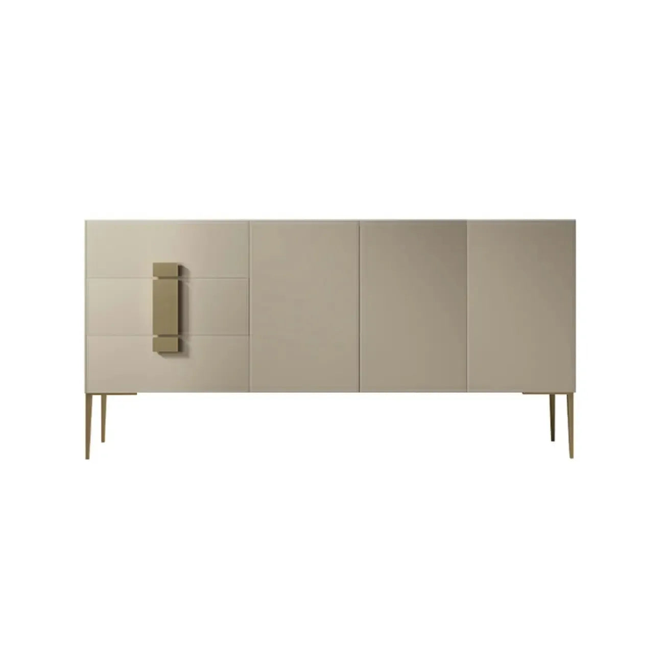Buffet gris moderne avec tiroirs pour salon