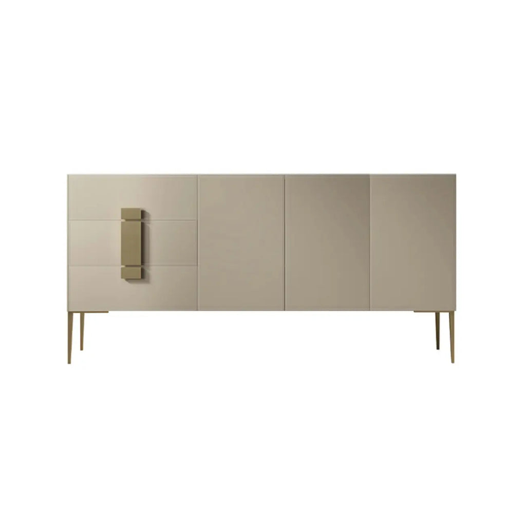 Buffet gris moderne avec tiroirs pour salon