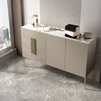 Buffet gris moderne avec tiroirs pour salon