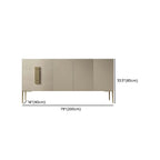 Buffet gris moderne avec tiroirs pour salon
