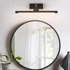 Applique murale LED cylindrique noire moderne avec abat-jour en acrylique