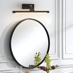 Applique murale LED cylindrique noire moderne avec abat-jour en acrylique