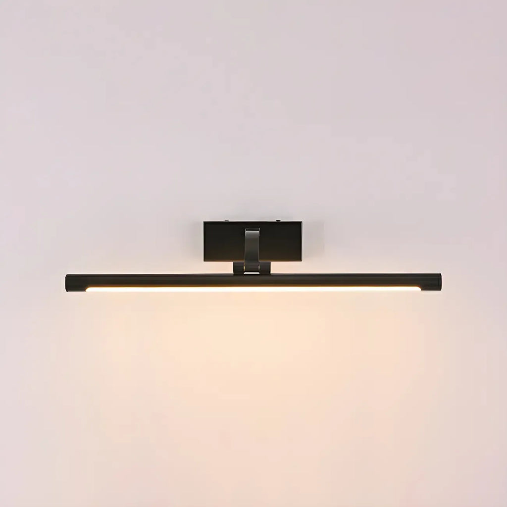 Applique murale LED cylindrique noire moderne avec abat-jour en acrylique