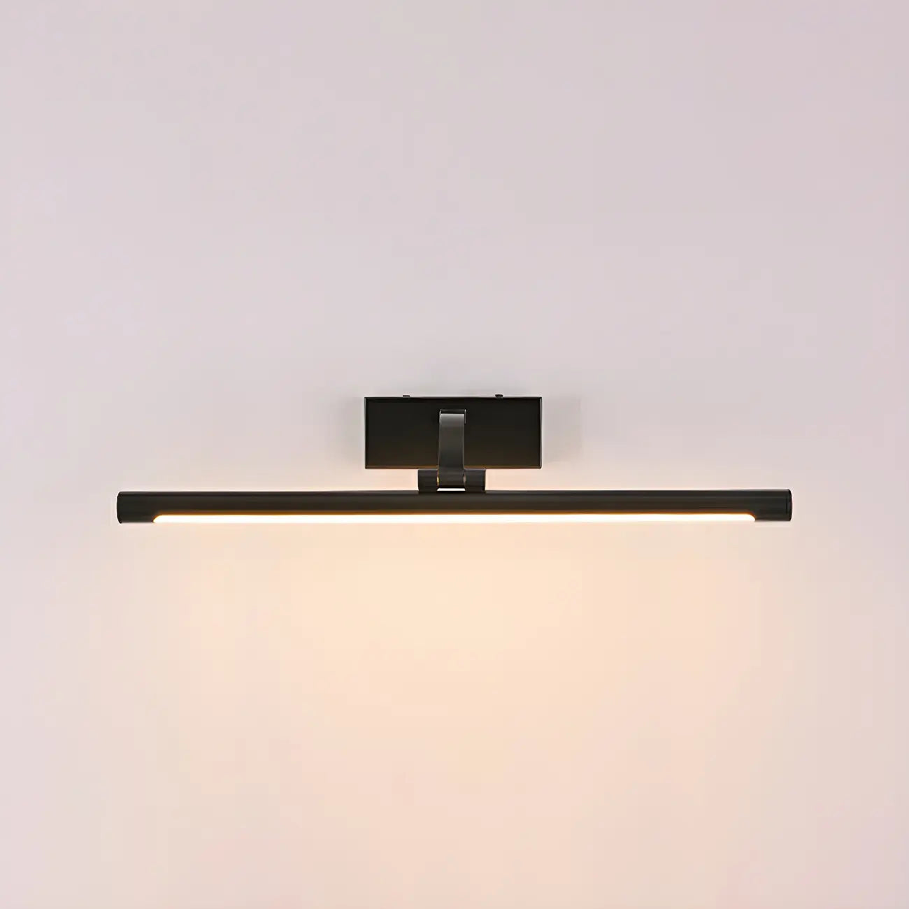 Applique murale LED cylindrique noire moderne avec abat-jour en acrylique