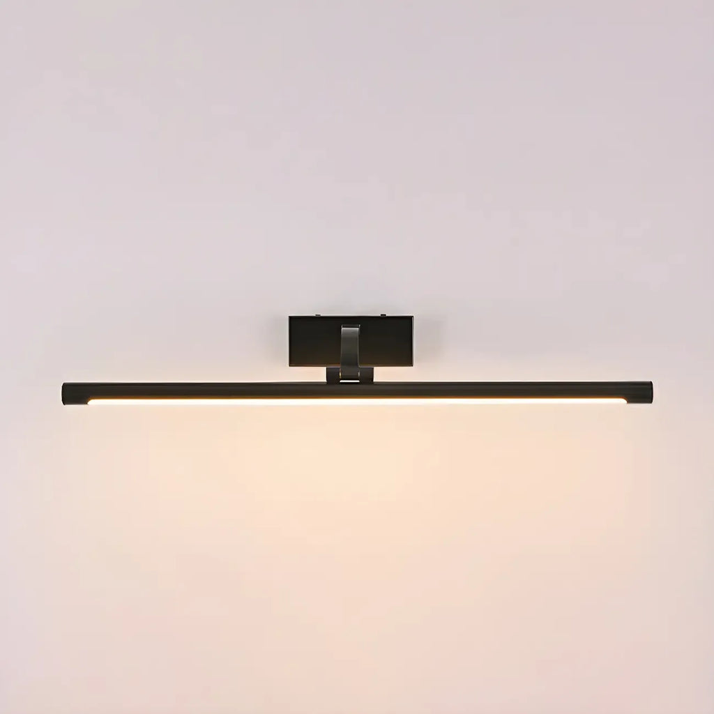 Applique murale LED cylindrique noire moderne avec abat-jour en acrylique
