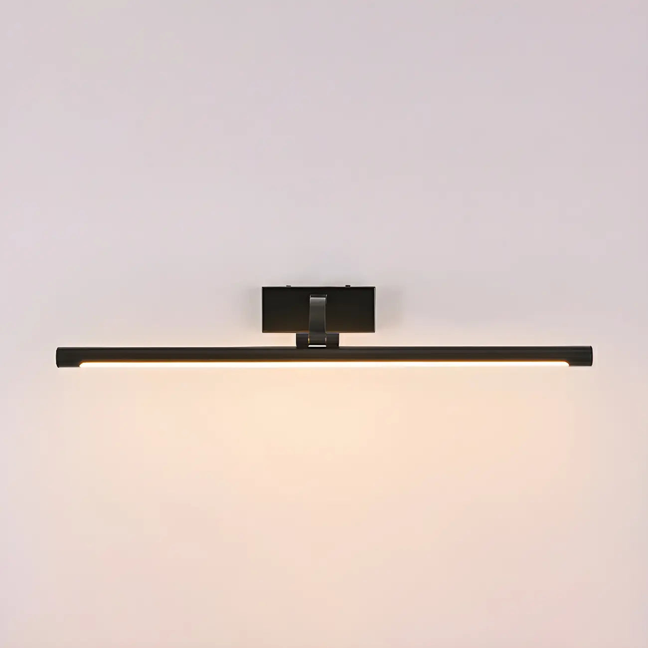 Applique murale LED cylindrique noire moderne avec abat-jour en acrylique