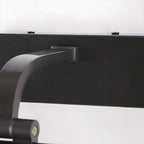 Applique murale LED cylindrique noire moderne avec abat-jour en acrylique
