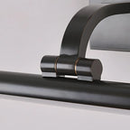 Applique murale LED cylindrique noire moderne avec abat-jour en acrylique