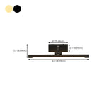 Applique murale LED cylindrique noire moderne avec abat-jour en acrylique