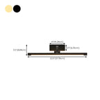 Applique murale LED cylindrique noire moderne avec abat-jour en acrylique