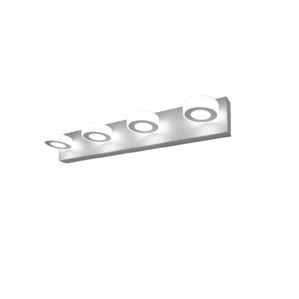 Applique murale LED circulaire moderne à 4 têtes pour miroir de salle de bain