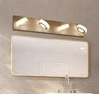 Applique murale LED circulaire moderne à 4 têtes pour miroir de salle de bain