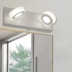 Applique murale LED circulaire moderne à 4 têtes pour miroir de salle de bain