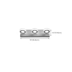 Applique murale LED circulaire moderne à 4 têtes pour miroir de salle de bain