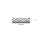Applique murale LED circulaire moderne à 4 têtes pour miroir de salle de bain