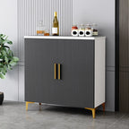 Buffet en bois gris glamour avec placards