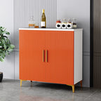 Buffet en bois gris glamour avec placards