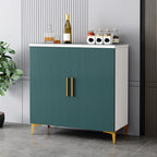 Buffet en bois gris glamour avec placards