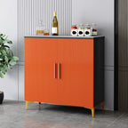 Buffet en bois gris glamour avec placards
