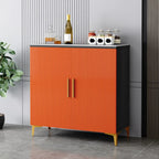 Buffet en bois gris glamour avec placards