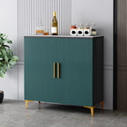 Buffet en bois gris glamour avec placards