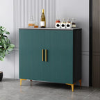 Buffet en bois gris glamour avec placards