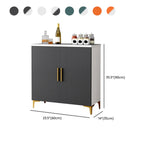 Buffet en bois gris glamour avec placards