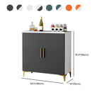 Buffet en bois gris glamour avec placards