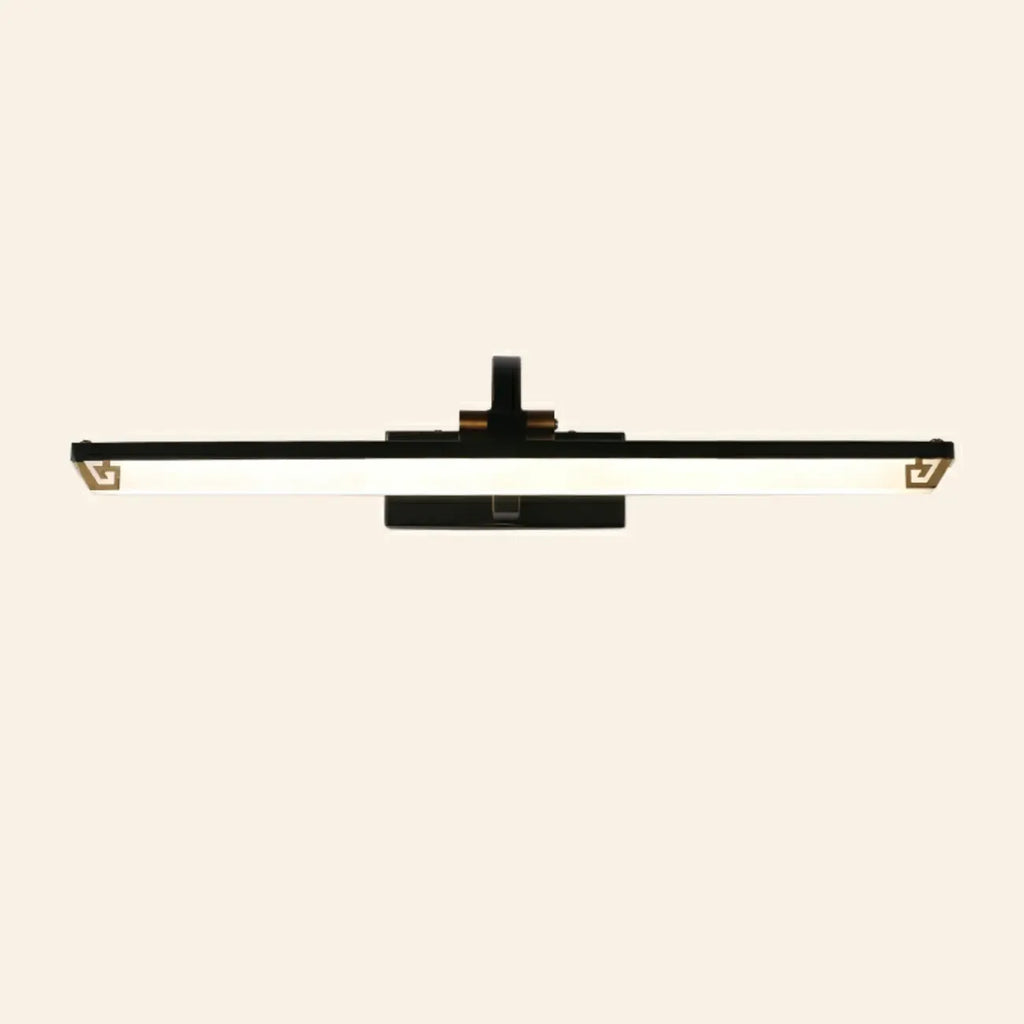 Lampada da Bagno a LED da Toeletta in Acrilico Nero ad Arco